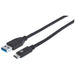 EAN 0766623353373 - Manhattan 353373 cable USB USB 3.2 Gen 2 (3.1 Gen 2) 1 m USB A USB C Negro imagen 1