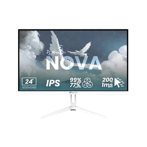 EAN 0850054766816 - Arozzi Nova 24″ pantalla para PC 60,5 cm (23.8") 1920 x 1080 Pixeles Full HD LED Blanco imagen 1