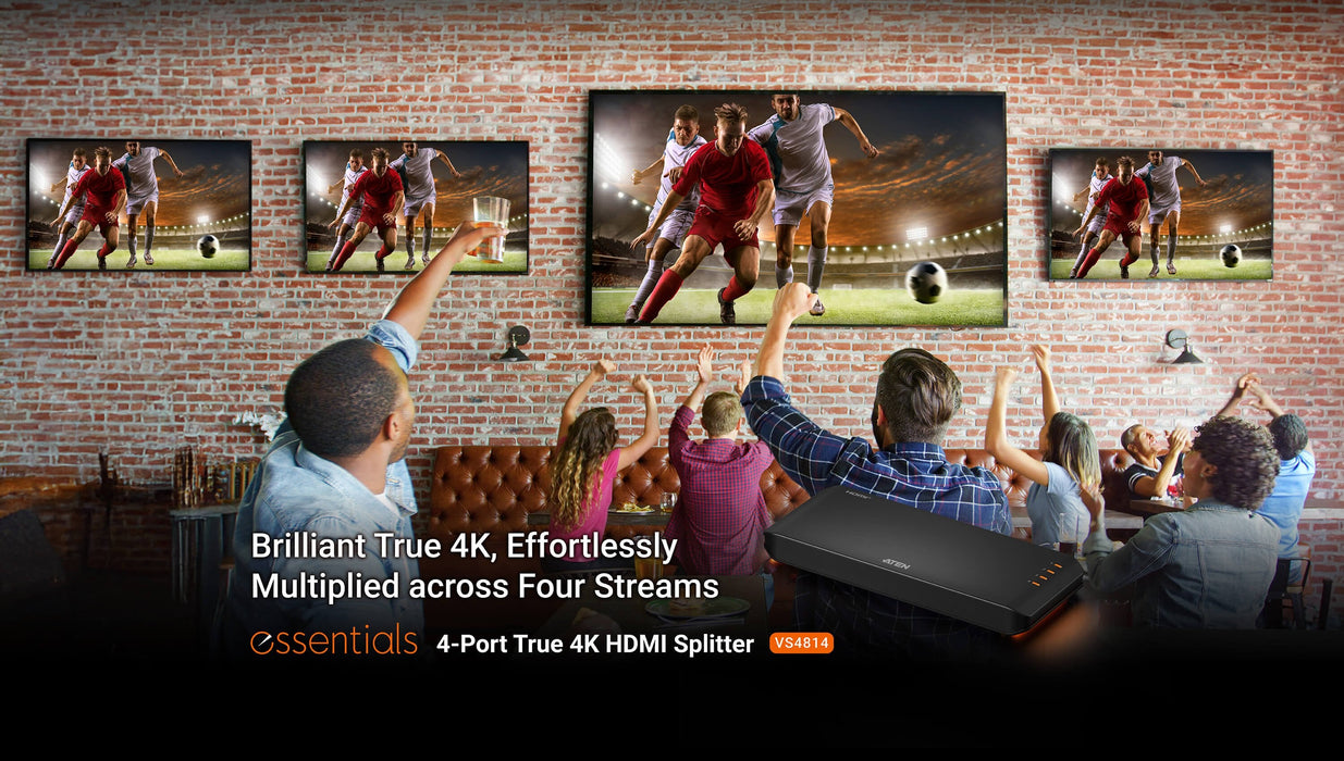 Splitter Hdmi  4 Puertos 4k 60hz 4k Real Aten Vs4814 Essentials