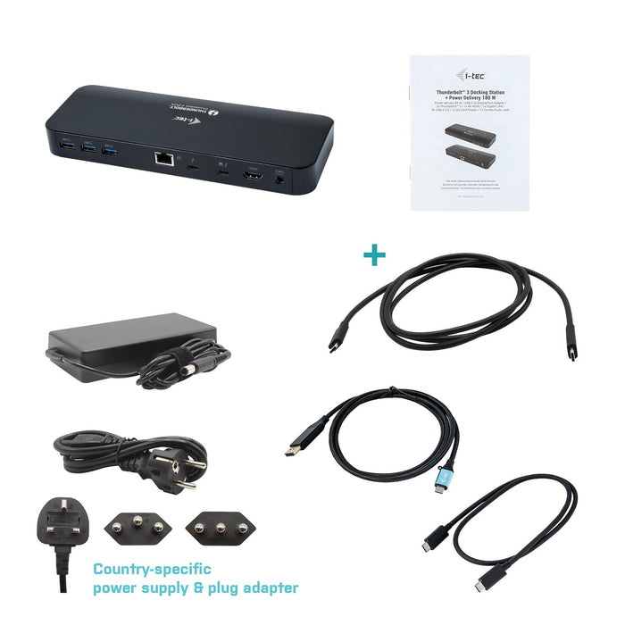 EAN 8595611703607 - i-tec TB3HDMIPLUSXIT base para portátil y replicador de puertos Alámbrico Thunderbolt 3 Negro imagen 5