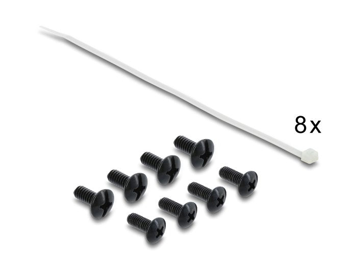Delock 19 1he Patchpanel 24port Cat.6, Led Negro