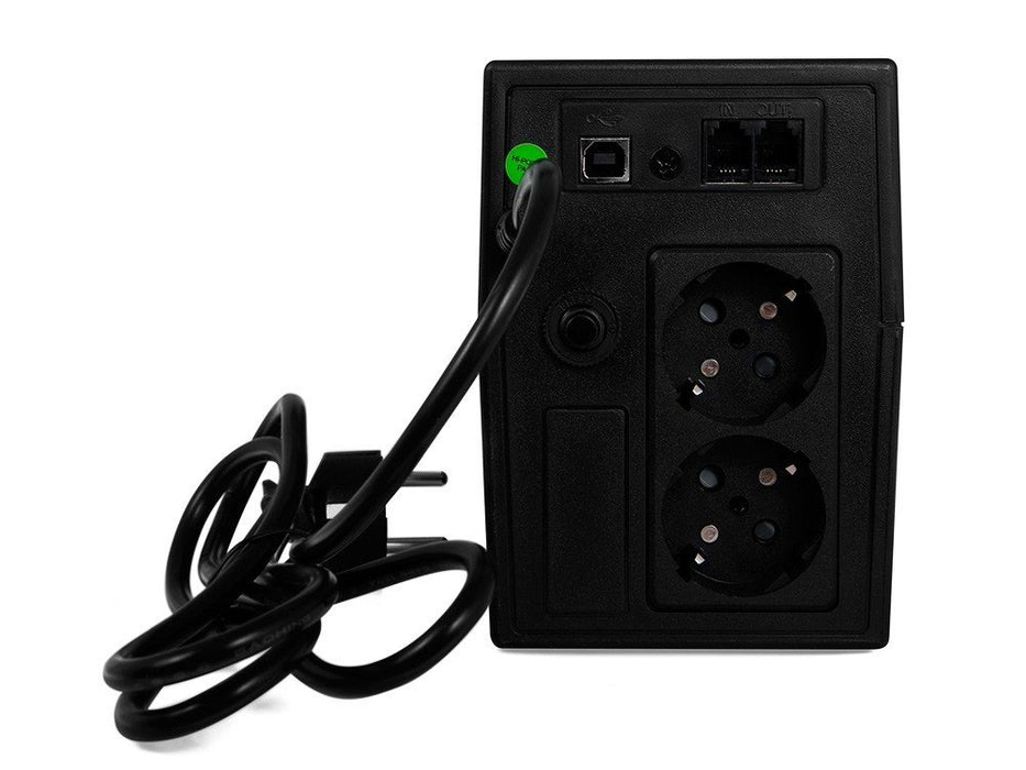 EAN 5902701419615 - Green Cell UPS01LCD sistema de alimentación ininterrumpida (UPS) Línea interactiva 0,6 kVA 360 W 2 salida imagen 2