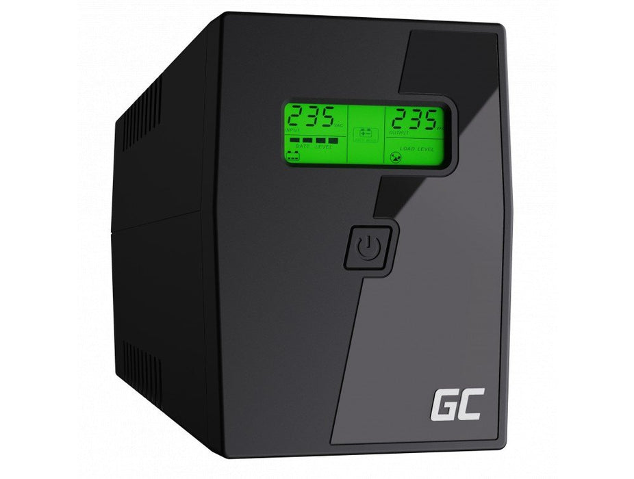 EAN 5902701419622 - Green Cell UPS02 sistema de alimentación ininterrumpida (UPS) Línea interactiva 0,8 kVA 480 W 2 salidas A imagen 1