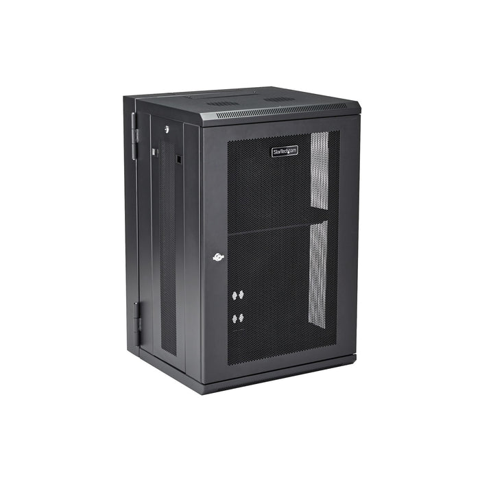 EAN 65030870061 - StarTech.com RK1820WALHM armario rack Bastidor de pared Negro imagen 2