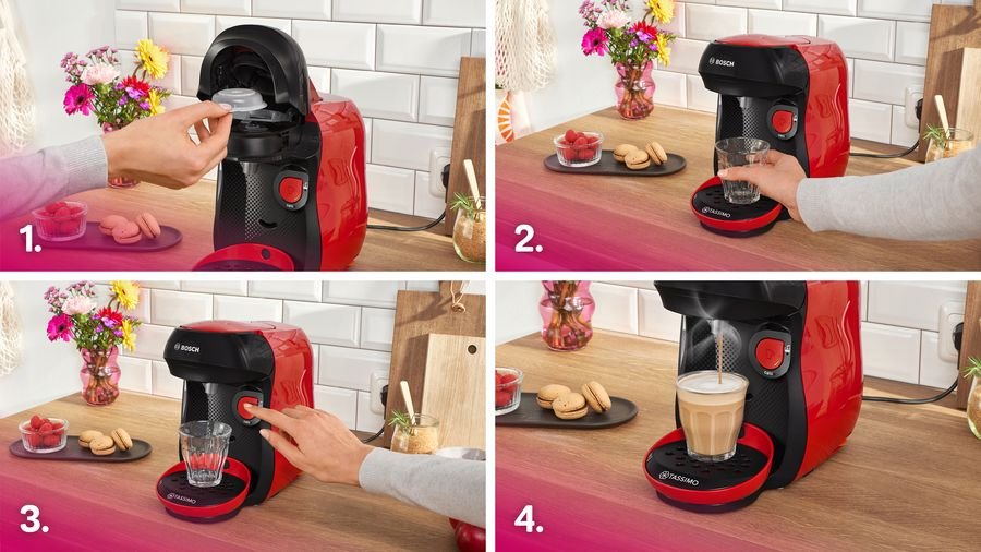 EAN 4242005463800 - Bosch Tassimo Happy TAS103E cafetera eléctrica Totalmente automática Macchina per caffè a capsule 0,7 L imagen 4