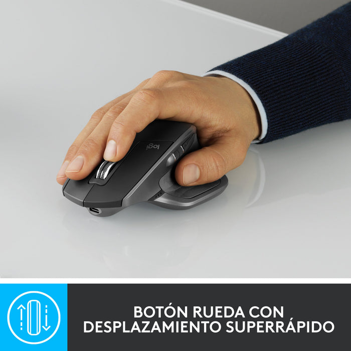 EAN 5099206118089 - Logitech MX Master 2S ratón Oficina mano derecha RF Wireless + Bluetooth Laser 4000 DPI imagen 9
