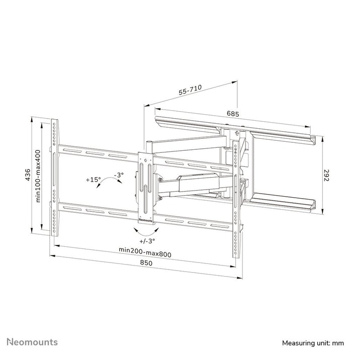 EAN 8717371448769 - Neomounts WL40-550BL18 soporte para TV 190,5 cm (75") Negro imagen 17