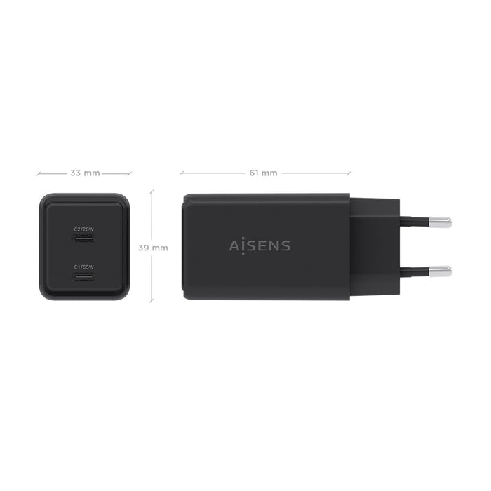 EAN 8435739904329 - AISENS ASCH-65W2P079-BK cargador de dispositivo móvil Cámara digital, Teléfono móvil, Portátil, Smartphon imagen 4