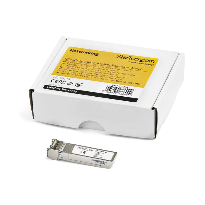 EAN 0065030886000 - StarTech.com FET-10G-ST red modulo transceptor Fibra óptica 10000 Mbit/s SFP+ imagen 5