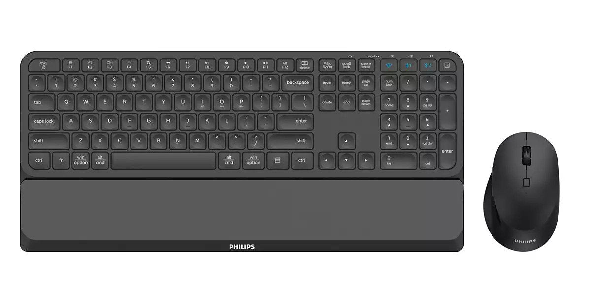 EAN 8712581779962 - Philips 6000 series SPT6607B/16 teclado Ratón incluido Universal RF Wireless + Bluetooth Negro imagen 1