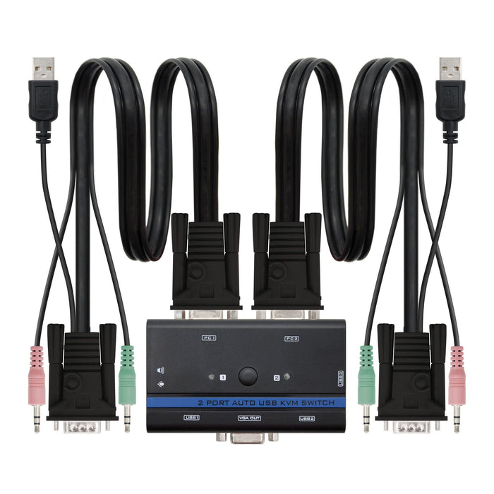 EAN 8433281003989 - Nanocable 10.12.0001 interruptor KVM Montaje en rack Negro imagen 1