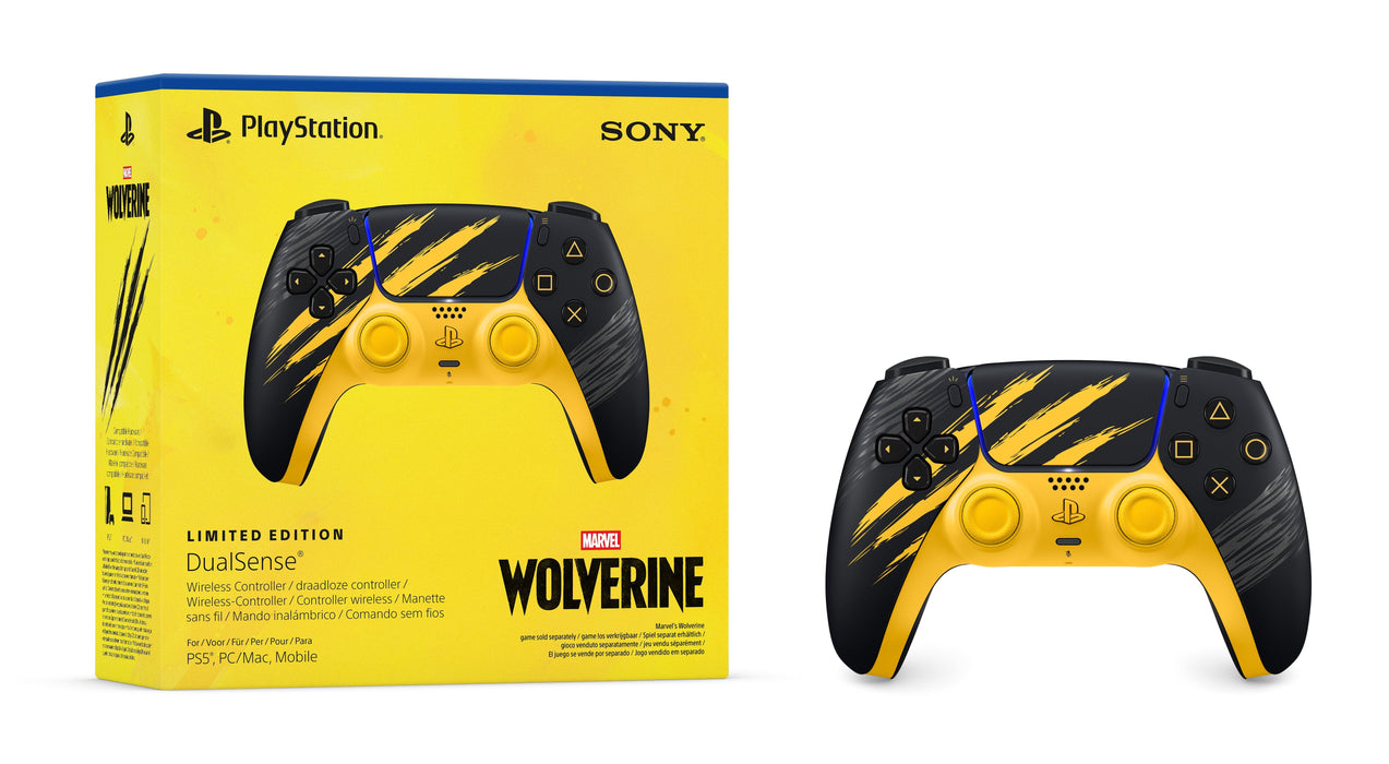 Ps5 Dualsense Marvel'S Wolverine Limited Edition Battle Yellow