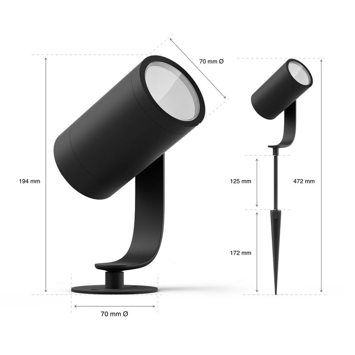 EAN 8718696167977 - Philips Hue White and Color ambiance 1741530P7 Alumbrado de sobremuro/pie para exterior Bluetooth/Zigbee  imagen 3