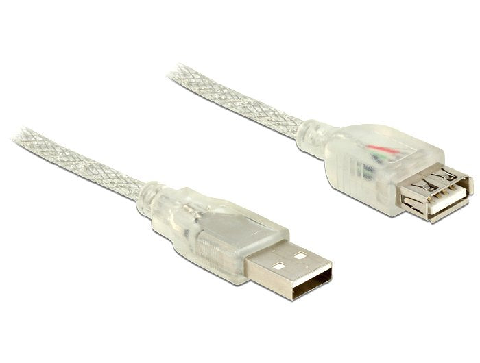 Delock Usb Verl. A -> A M H 2.00m Transparentee