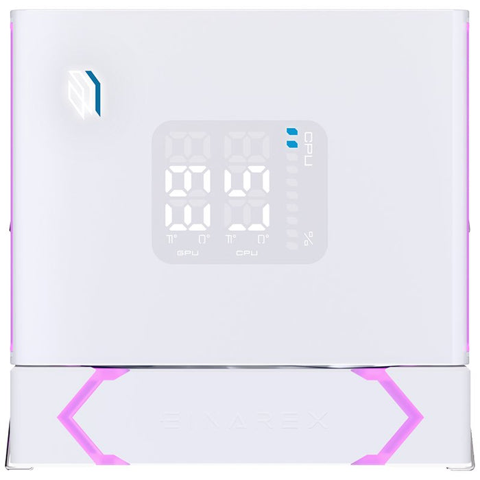EAN 6977277369519 - Einarex EXAC-GL-300-R-W sistema de refrigeración para ordenador Procesador Refrigerador de aire 12 cm Bla imagen 12