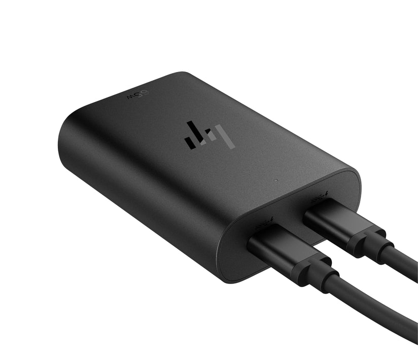 EAN 0196337695061 - HP 65W Gallium Nitride USB-C Laptop Charger adaptador e inversor de corriente Interior Negro imagen 1