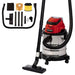 EAN 4006825625998 - Einhell TC-VC 18/20 Li S-Solo Negro, Gris, Rojo 20 L imagen 5