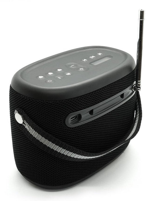Pure Woodland Wasserdichter Outdoor-Altavoz Con Fm Dab+ Radio, Negro