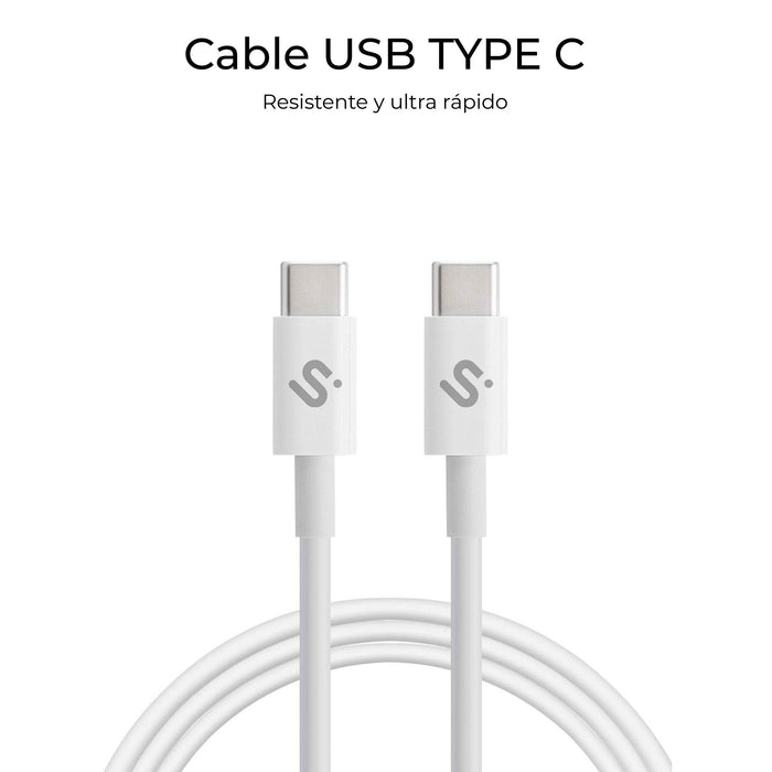EAN 8436586743598 - SUBBLIM SUBCAB-C10010 cable USB USB 2.0 USB C Blanco imagen 4