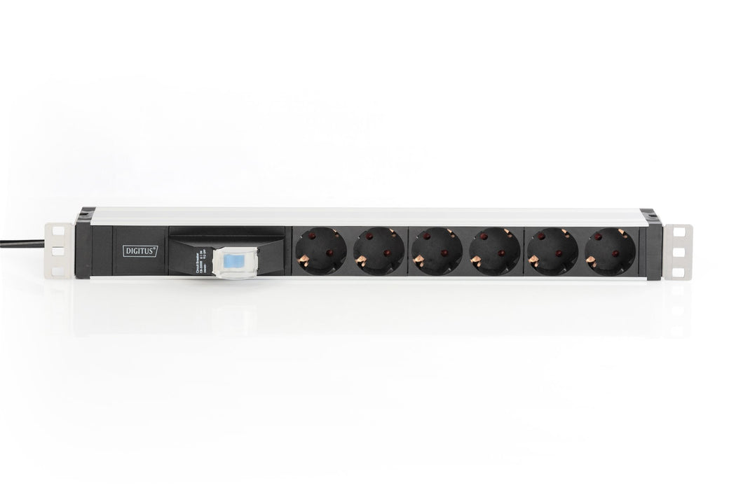 EAN 4016032456636 - Digitus DN-95417 unidad de distribución de energía (PDU) 6 salidas AC 0U/1U Negro, Plata imagen 2