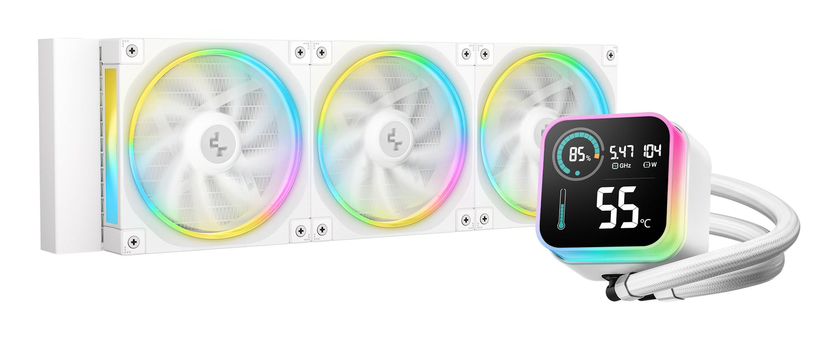 EAN 6933412729280 - DeepCool LQ360 WH Procesador Kit de refrigeración líquida 12 cm Negro 1 pieza(s) imagen 1