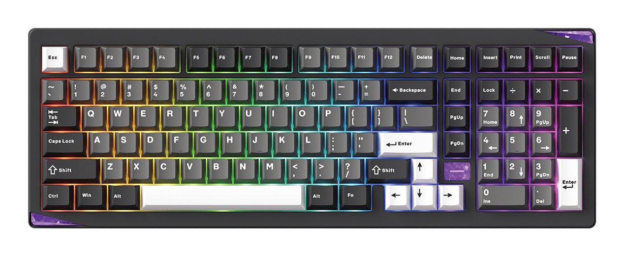 Keyboard Wrl Gem 02 Via/Black/Sil. 6978414650828 Akko