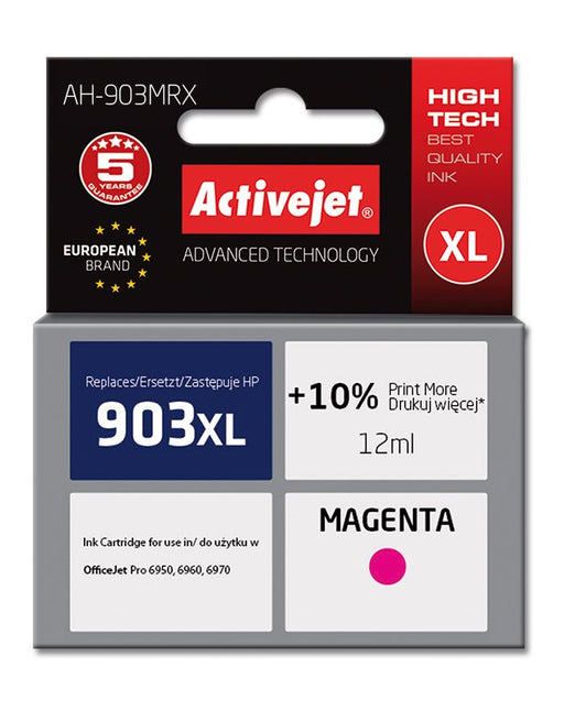 EAN 5901443107538 - Activejet AH-903MRX cartucho de tinta 1 pieza(s) Compatible Alto rendimiento (XL) Magenta imagen 2