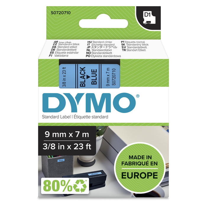 EAN 5411313409162 - DYMO D1 Standard - Black on Blue - 9mm cinta para impresora de etiquetas Negro sobre azul imagen 2