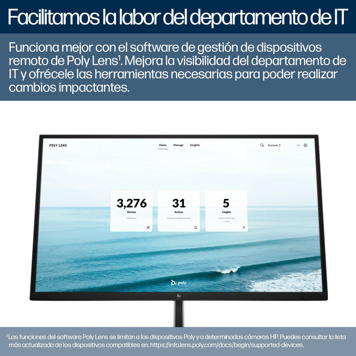 EAN 0198122304387 - HP Poly Studio E60 Smart Camera 4K MPTZ with 12x Optical Zoom 8 MP Negro 3840 x 2160 Pixeles 60 pps imagen 5