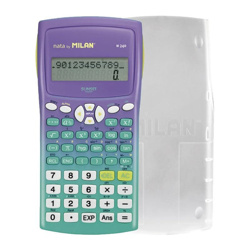 EAN 8411574086338 - Milan 159110SNGRBL calculadora Bolsillo Calculadora científica Lila, Turquesa imagen 1