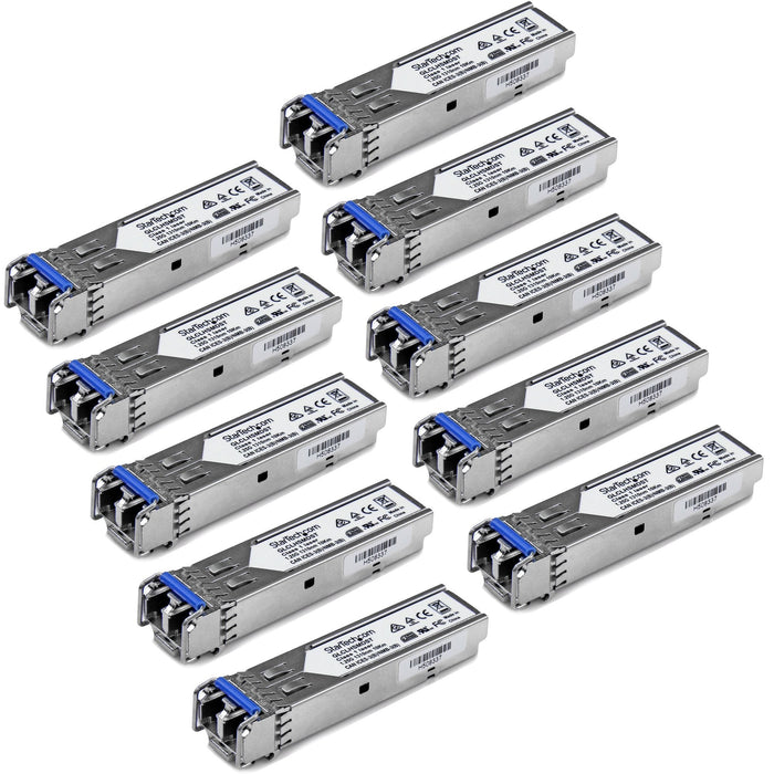 Startech.Com Módulo Transceptor Sfp Compatible Con Cisco Glc-Lh-Smd 1000base-Lx/Lh Paquete De 10 Módulo De Transceptor Sfp (Mini-Gbic) (Equivalente A: Cisco Glc-Lh-Smd) 1gbe 1000base-Lx 1000base-Lh Lc Hasta 10 Km 1310 Nm (Paquete De 10)