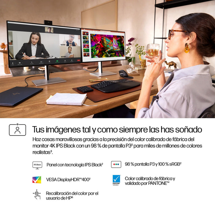 EAN 5715063748923 - HP Series 7 Pro 27 inch 4K Conferencing Monitor - 727pm pantalla para PC 68,6 cm (27") 3840 x 2160 Pixele imagen 10