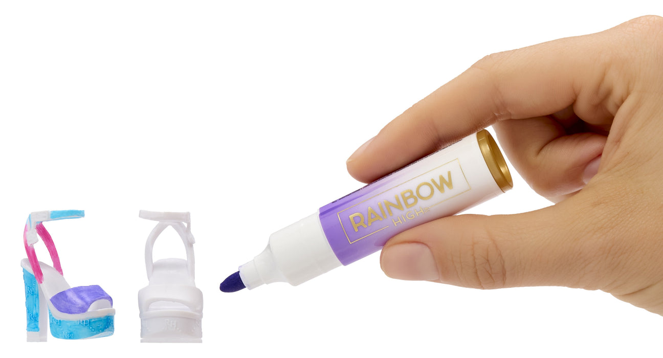 EAN 35051543367 - Rainbow High Air Brush & Create Fashion Dolls - Grey Eyes imagen 7