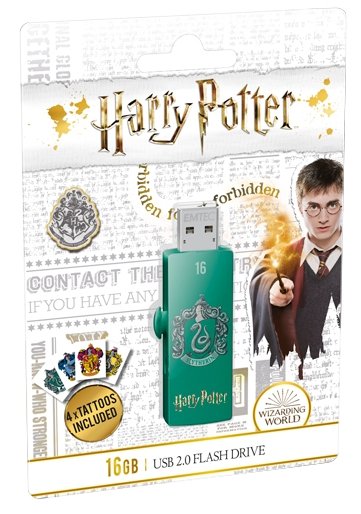 Emtec Usb-Stick 16 Gb M730  Usb 2.0 Harry Potter Slytherin