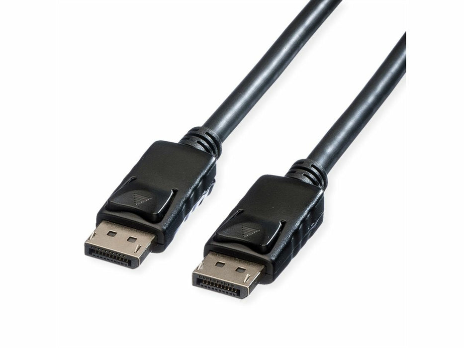 Roline Displayport Cable, Dp-Dp, V1.2, St - St, Tpe, Schwarz, 10 M