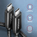 EAN 8595247907394 - Axagon BUCM2-CM10AB Ladekabel, USB-C zu USB-C 2.0, 1 m, PD 240 W 5 A, ALU - Schwarz - 1 Meter langes USB- imagen 3