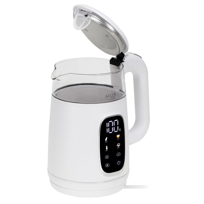 EAN 5905575907820 - Adler AD 1305WS tetera eléctrica 1,7 L 2200 W Transparente, Blanco, Plata imagen 4