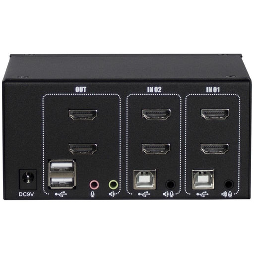 EAN 4260455643450 - Inter-Tech AS-22HA HDMI interruptor KVM Negro imagen 2