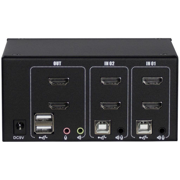 EAN 4260455643450 - Inter-Tech AS-22HA HDMI interruptor KVM Negro imagen 2