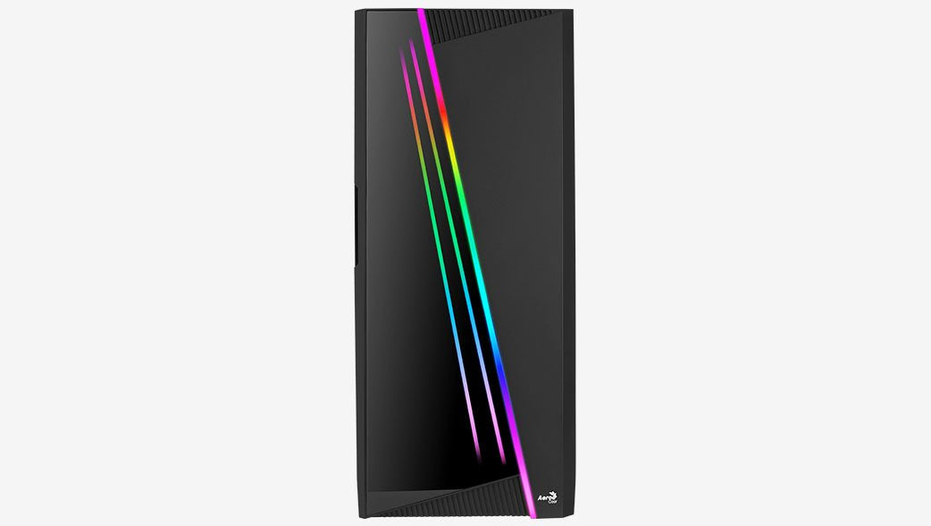 Caja Semitorre Atx Aerocool Mirage V2 Rgb Con Panel De Cristal (Negro)