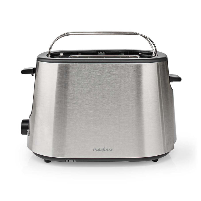EAN 5412810336272 - Nedis KABT300EAL tostadora 7 2 rebanada(s) 1000 W Aluminio, Negro imagen 4