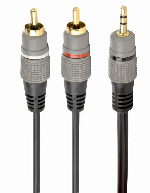 EAN 8716309104760 - Gembird CCA-352-1.5M cable de audio 1,5 m 3,5mm 2 x RCA Negro imagen 1