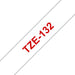 EAN 4977766684842 - Brother TZE-132 cinta para impresora de etiquetas Rojo sobre transparencia imagen 1