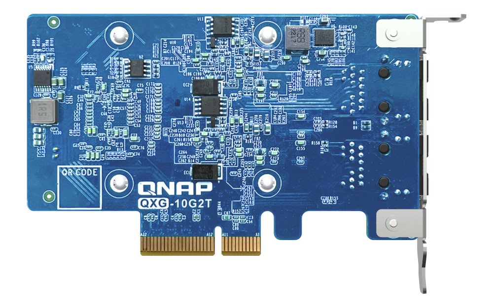 Qnap Qxg-10g2t Adaptador De Red Pcie3.0 X4 Perfil Bajo 100m/1g/2.5g/5g/10 Gigabit Ethernet X 2 Para Qnap Qgd-1600
