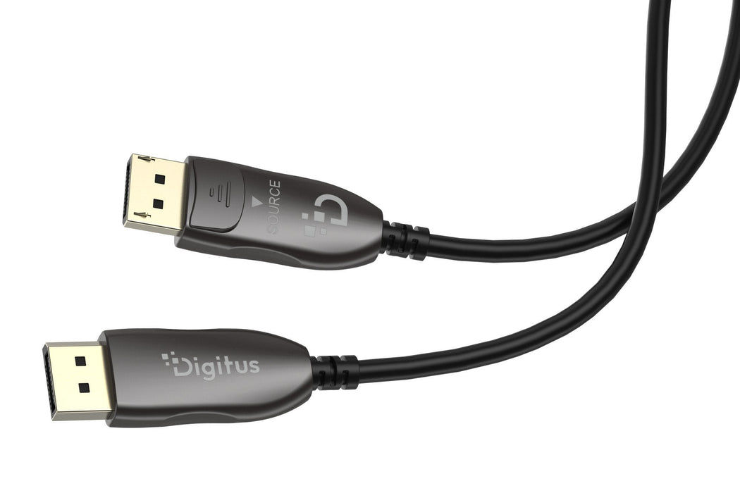 Digitus Displayport Aoc Hybrid Cable De Fibra Óptica, Uhd 8k,90m