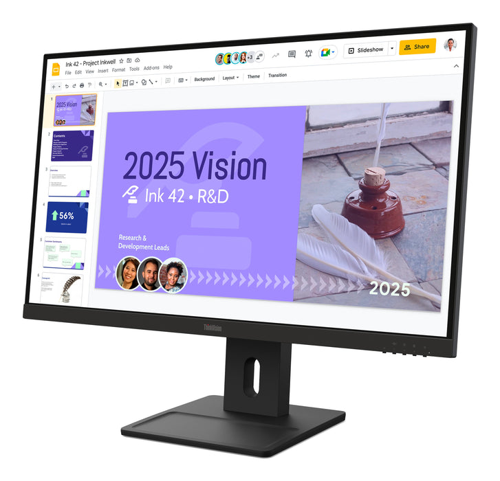 EAN 0198157471900 - Lenovo ThinkVision E27Q-40 pantalla para PC 68,6 cm (27") 2560 x 1440 Pixeles Quad HD LCD Negro imagen 3