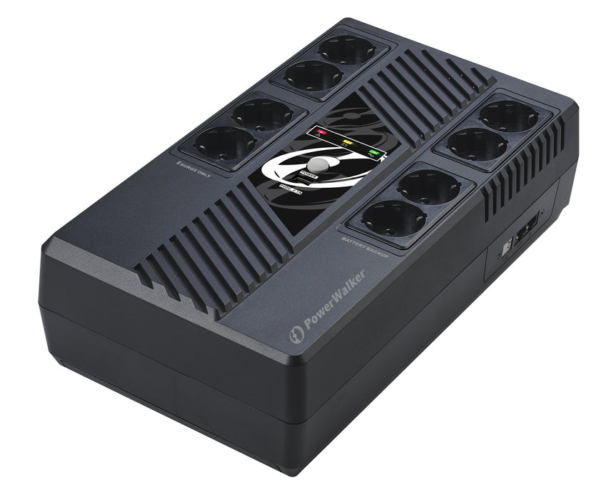 EAN 4260074982671 - PowerWalker VI 600 MS FR sistema de alimentación ininterrumpida (UPS) Línea interactiva 0,6 kVA 360 W 8 s imagen 1