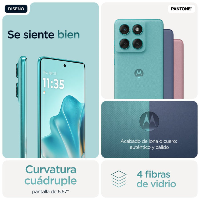 EAN 0840023295843 - Motorola edge 60 fusion 16,9 cm (6.67") SIM doble Android 15 5G USB Tipo C 8 GB 256 GB 5200 mAh Turquesa imagen 16