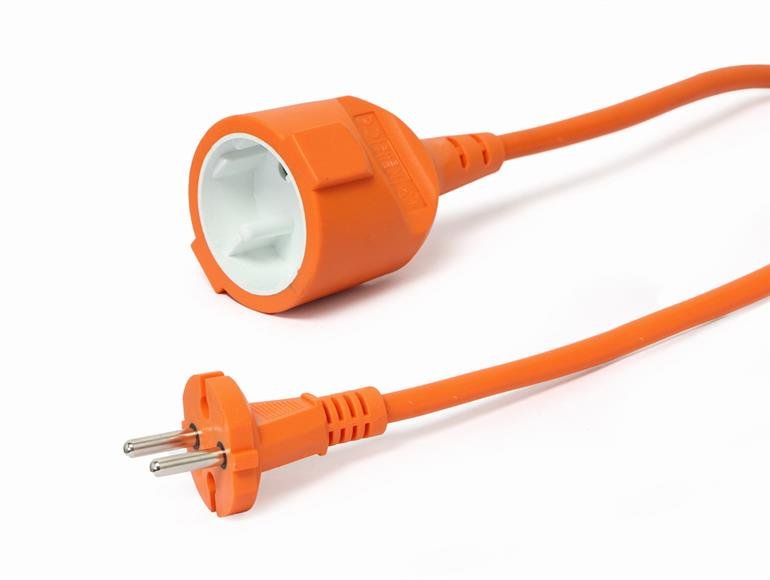Cable Power Extension 20m/Orange Pc-186xod-O-20m Gembird