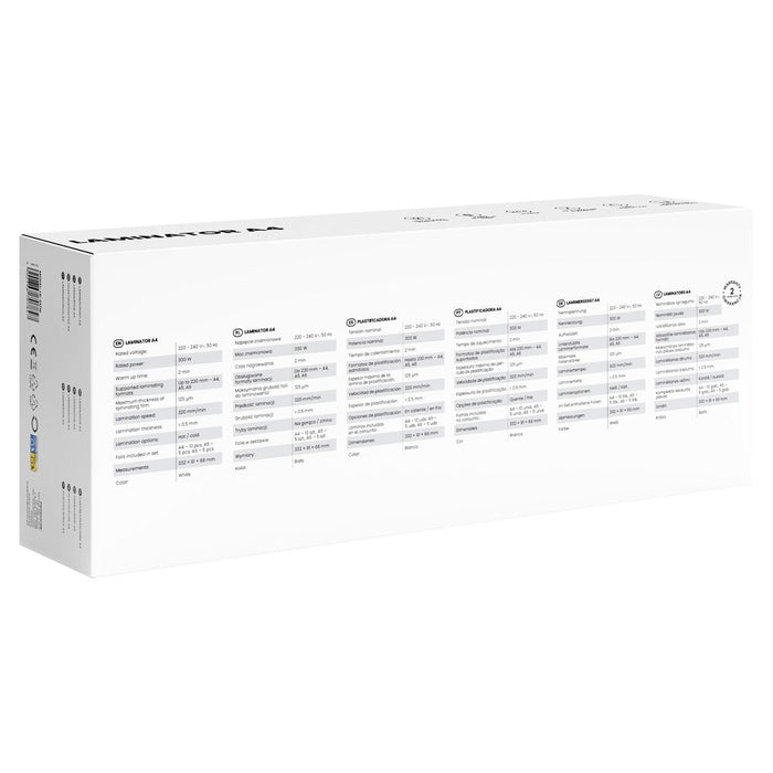 Savio Lr-01/W Laminador Plastificadora En Frío/Caliente 320 Mm/Min Blanco